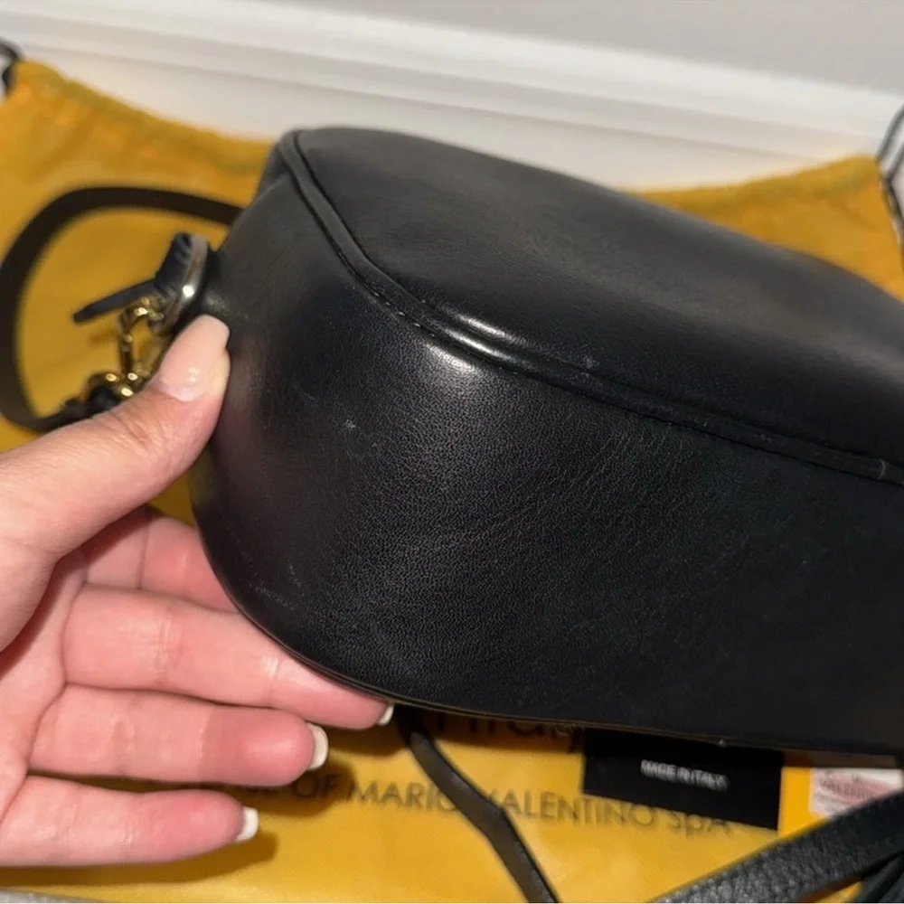 Valentino Black Leather Crossbody Bag - Picture 4 of 9